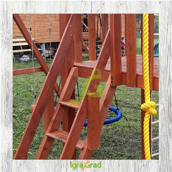 Детская игровая площадка IgraGrad Клубный домик Макси с трубой Luxe
