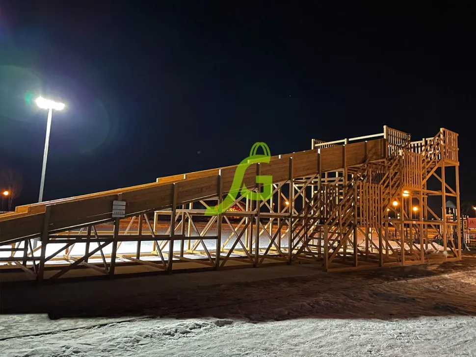 Зимняя горка IgraGrad Snow Fox (скат 18 м, двойной) мод.1