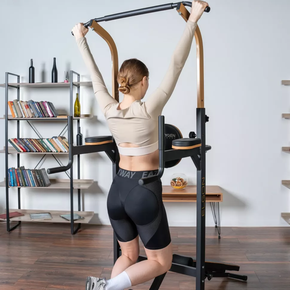 Домашний турник 3 в 1 со скамьей Oxygen Fitness Elgon