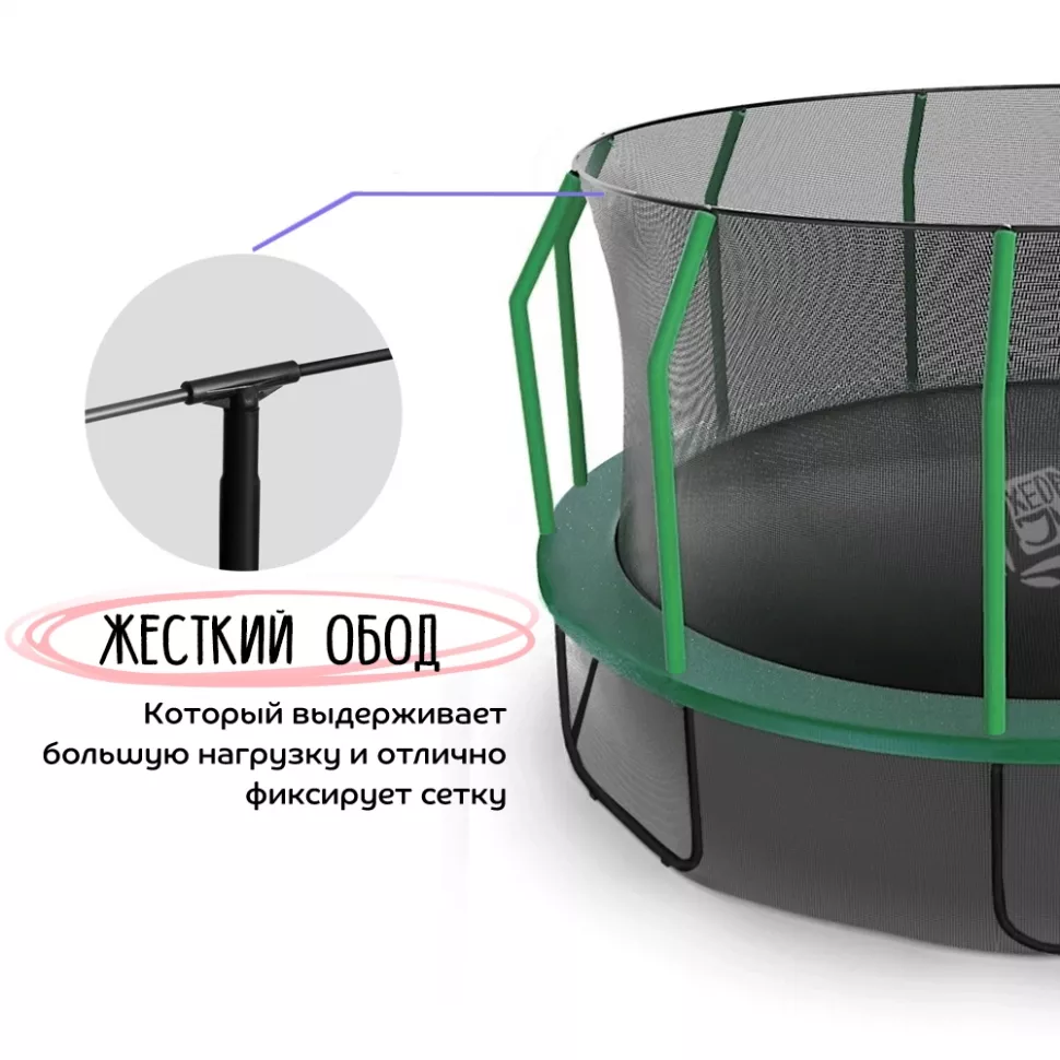 Батут с защитной сеткой KedaJump Jumpinator 14FT		