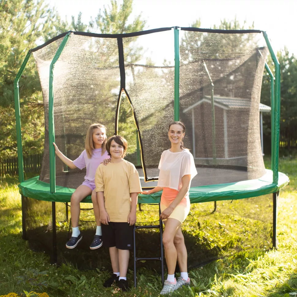 Батут с защитной сеткой KedaJump Jumpinator 14FT		