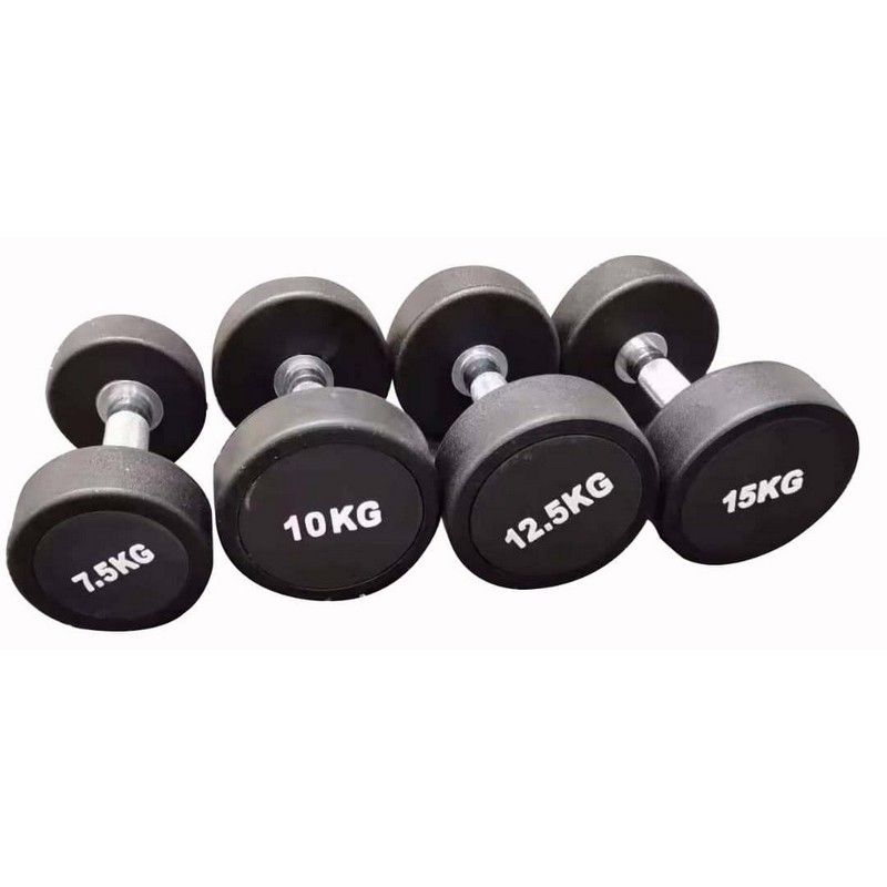 Гантельный ряд полиуретановый от 2,5 до 50 кг (шаг 2,5 кг) Gymmaster ANA-002